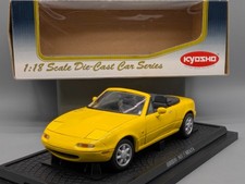 Modellautos 1:18 Kyosho Mazda MX-5 Miata Yellow mit OVP