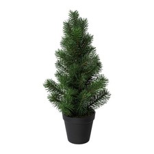 Künstlicher TANNENBAUM im TOPF. Weihnachtsbaum Kunsttanne aus Kunststoff ca 43cm