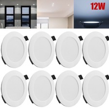 8X 12W LED Spot Einbaustrahler