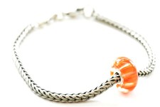 Trollbeads Startarmband 1521901 mit Bead in orange