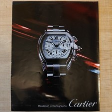 Cartier Roadster Chrono Uhr 2003 Vintage Werbung Anzeige Werbeanzeige Advert Ad