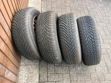 4xkomplette Winterreifen+Felgen 195/65R15 91T für Mercedes E-Klasse,W124 usw...