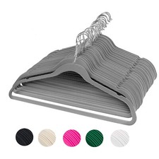 10-100 Stück Kleiderbügel Bügel Samt Platzsparend Samtbügel Set Antirutsch DE