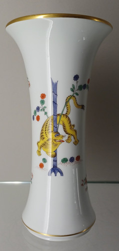 Meissen vase gelber löwe - meissen,