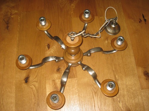 Kronleuchter holz metall - kronleuchter, zinn