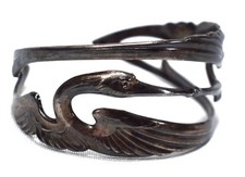 Jugendstil Kraniche Armreif