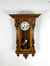 Antike Wanduhr Ed. Walouschek Wien Pendel Uhr Holz Historismus 19. Jh. Regulator