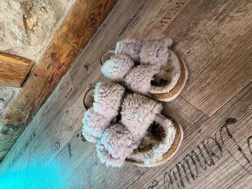 Birkenstock fell fluffig rosa