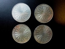 4 Stück 10 DM Gedenkmünzen Olympia