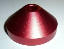 Single Puck / Rot Metallic (Pink)  / Konisch 7" Vinyl Metall Mittelstück Adapter