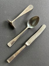 Kaiserzeit - Breischieber - Messer - Löffel - in Juwelier-Schachtel