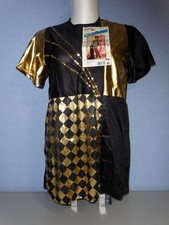 Kleid Phantasia Show-Star schwarz-gold Gr. 36/38 HILKA - NEU mit Etikett (F80)