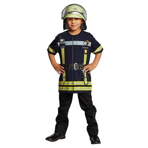 Spieleshirt feuerwehr blau - spieleshirt,