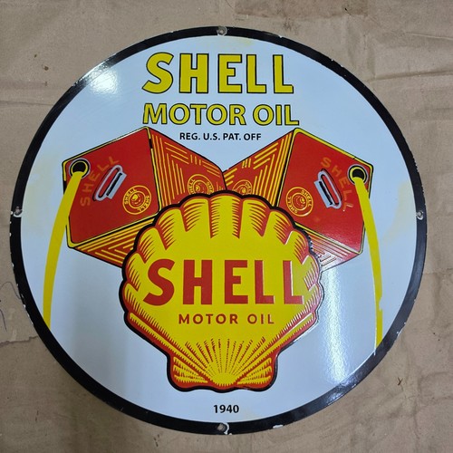 Shell motor oil - motor, porzellan