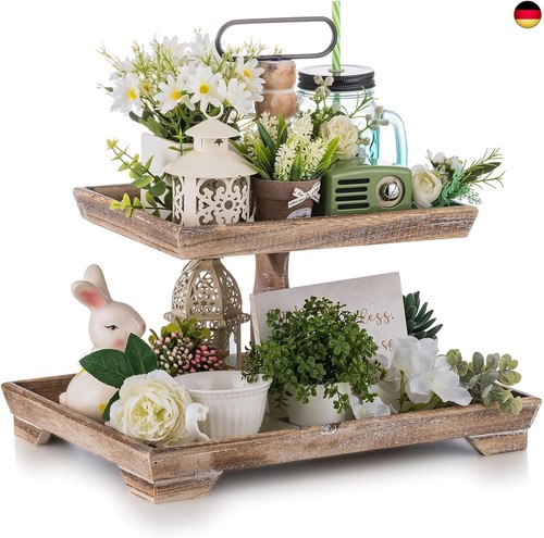 Deko tablett etagere holz - etagere,