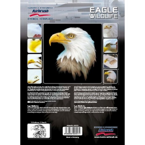 Airbrush stencil adler - airbrush,