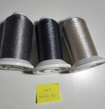 3 Konen Madeira Mettalic Garn No 30 ,  FS ,  Stickgarn , Set 5