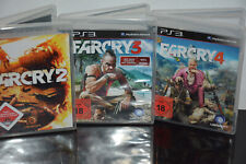 3 x PS3 Spiele - Far Cry 2 & Far Cry 3 & Fa Cry 4 - 3 Teile FarCry