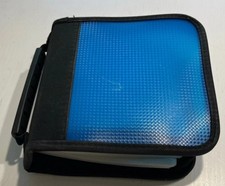 Blau/schwarze CD Hülle für 32 CD's - Marke: Hama