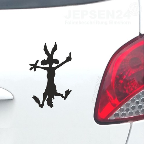 Coyote aufkleber mittelfinger - aufkleber,