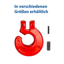 Schlinghaken Forsthaken 6 / 8 / 10 mm für Forstkette Chokerkette Rückekette G 8