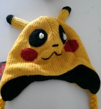 STRICKMÜTZE - Gelbe Pikachu Mütze - Gothic / Steampunk / LARP