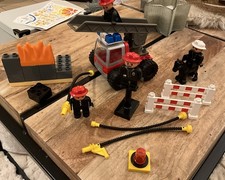 LEGO DUPLO FEUERWEHR AUTO FEUERWEHRAUTO LÖSCHUG  LEITERWAGEN FIGUREN !!