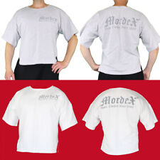 MORDEX BW T-Shirt fürs Bodybuilding, Gym, Fitness, Sport und Freizeit, hell