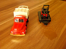 SELTEN!  LKW EKU Bier mit Pritsche und  Gabelstapler (mini)  Zustand gut