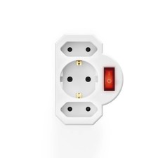 1- bis 3-Stecker-Adapter mit