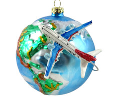 Weltkugel Flugzeug Urlaub 11