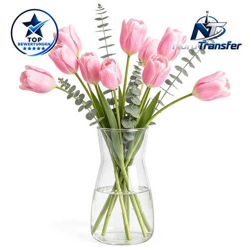 Glasvase transparent - 20, cm