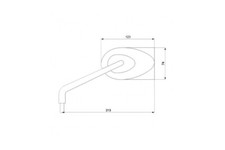 Barracuda Lenkerspiegel STONE universell schwarz