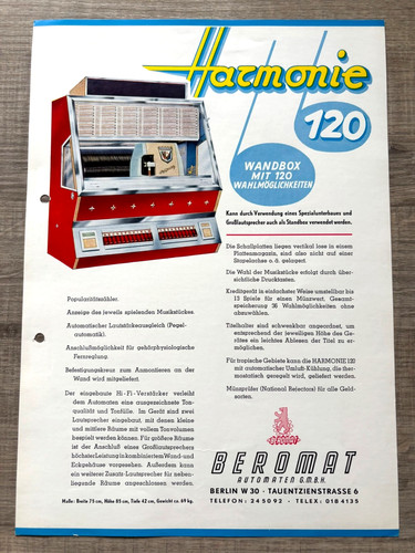 Werbeprospekt musikbox - werbeprospekt,