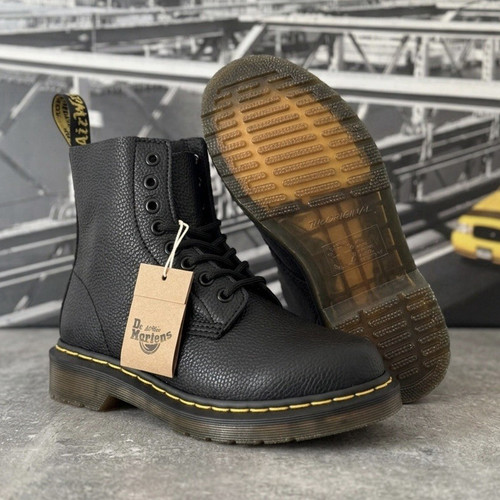 Martens leder kampfstiefel - martens, leder-kampfstiefel
