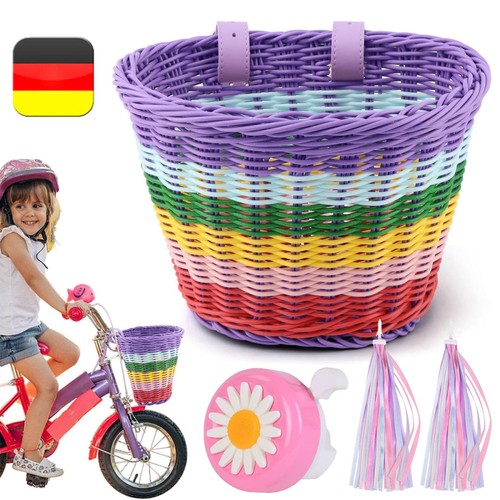 Kinder fahrradkorb geflochten - kinder,