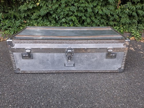 Vintage antik überseekoffer - antik,