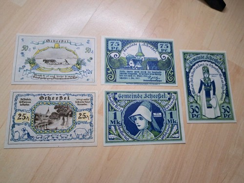 Notgeld set scheeßel - notgeld,