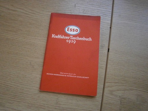Esso kraftfahrer taschenbuch - "esso,