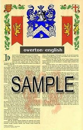Overton wappen name geschichte - name,