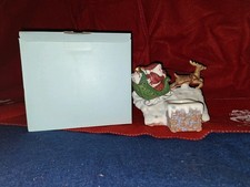 Partylite Weihnachtsmann Schlitten Teelichthalter Deko