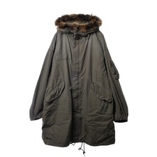 VISVIM Six-Five Parka mit Schwalbenschwanz Coyote Pelz, Mod Mantel, Gr. 5, Khaki