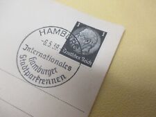 6.5.39 HAMBURG  Internationales Hamburger STADTPARKRENNEN - Hindenburgmeda.