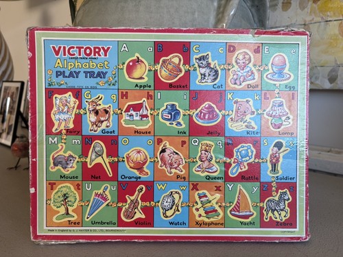 Vintage alphabet spieltablett - alphabet,