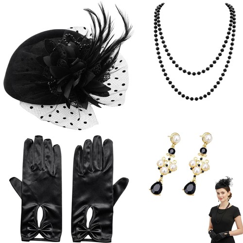 Fascinator damen schwarz 50er - damen,