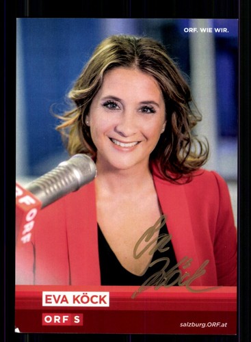 Eva köck orf autogrammkarte - köck,