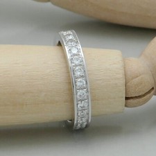 Ring Damen Gold Memoire mit 0,87ct TW-si Brillant in 750/18K Weißgold - Gr. 50