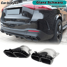 Glanz Schwarz Auspuffblende