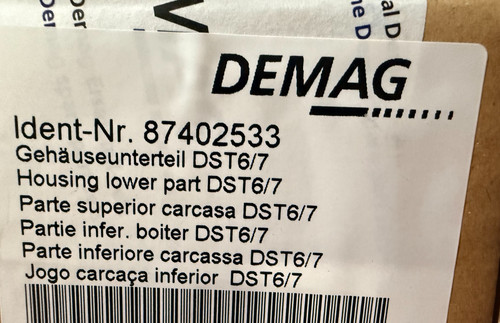 Neu demag gehäuseunterteil - demag,