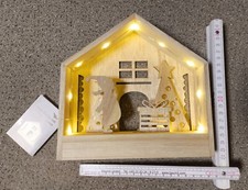 Neu Holzhaus Deko LED